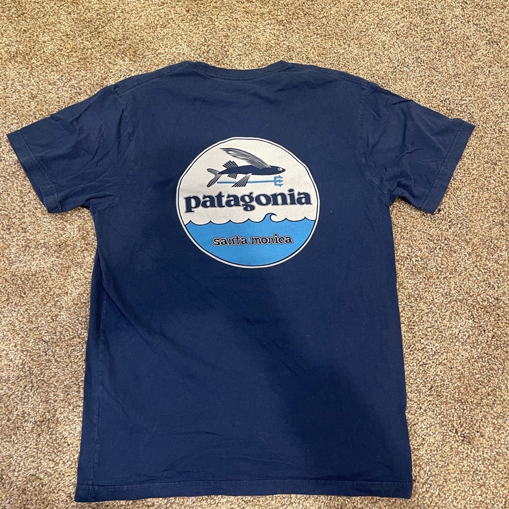 Patagonia Dark Blue Organic Cotton Tee